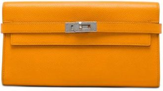 Herm&egrave;s Pre-owned portafogli di pelle - - Pre-owned - Donna - Arancione - ONE SIZE