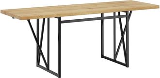SoBuy Sobuy Mesa Plegable De Pared Con Alas Plegables Roble Claro 200x96x76cm Moderno Fwt113-n