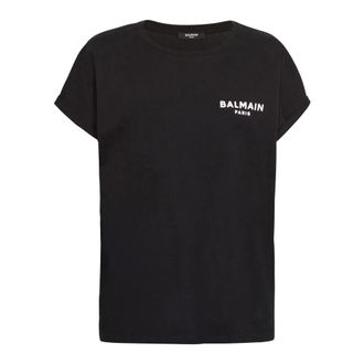 Balmain Mujer, Camisetas, Negro, Talla: L