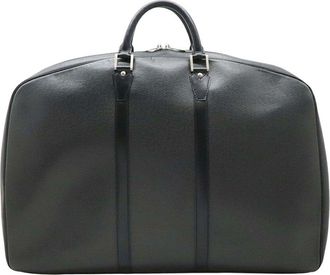 Louis Vuitton Black Taiga Leather Boston Bag (Authentic Pre-Loved)