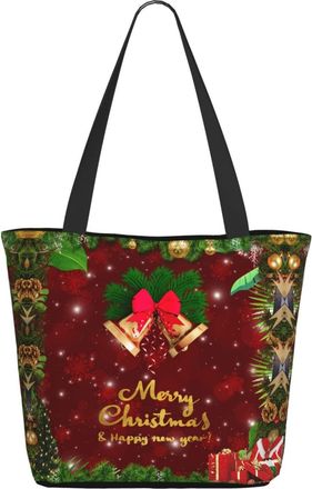 AOOEDM Merry Christmas Happy New Year Ladies Shopping Bag 13x11x7in.The Perfect ValentineS Day Gift.It Is The Best ValentineS Day Gift For Mom, Daughter, Wif