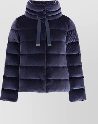 Herno cotton chenille-effect down jacket