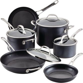 Anolon X Hybrid Nonstick Aluminum Nonstick Cookware Induction Pots And Pans Set