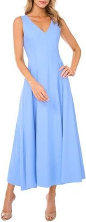 Ted Baker Pleated Waist Sleeveless Linen Blend Maxi Dress in Hydrangea at Nordstrom Rack, Size 2