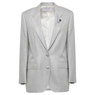 Lardini Lardini Jas Grijs - Dames - Jassen - Grijs - Maat: L Zijde