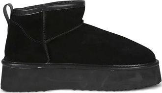 Hoor Vega platform boots - women - Calf Suede/Fabric/Rubber - 41 - Black