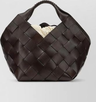 Dragon Diffusion botteghe woven small bucket top handle