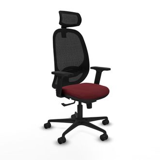 Piqueras y Crespo Silla De Oficina Piqueras Y Crespo Cilanco Negro Malla Cuero Sint&eacute;tico