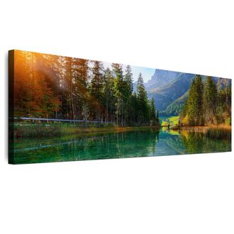 OEM Cuadro Sobre Lienzo Italiano De 120 X 40 Cm - Estilo Moderno - Naturaleza Cuadro Sobre Lienzo Italiano De 135 X 45 Cm - Estilo Moderno - Naturaleza