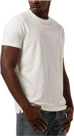 Profuomo Tops, Heren, Wit, S, Heren Polo & T-shirts Korte Mouw Jersey