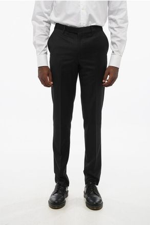 Corneliani TREND Virgin Wool Pants with Flush Pockets size 46