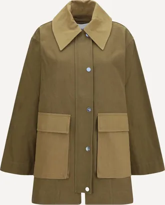 Ganni Oversized cotton Jacket Female XXS-XS