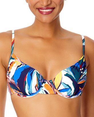 Anne Cole Shirred Underwire Top