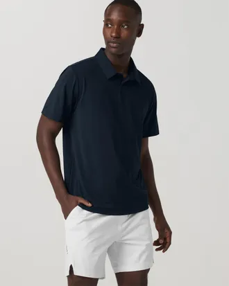 Vuori Clothing Short Sleeve Viewpoint Performance Polo 2.0 | Sky Grey | XS, Size Extra Small