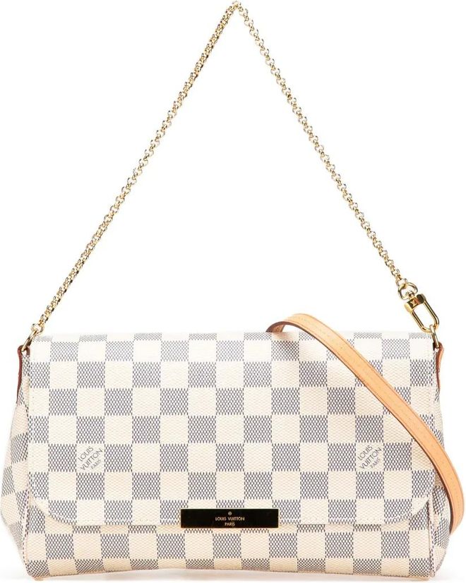 Louis Vuitton Borsa a tracolla Favourite MM in tela Damier Azur