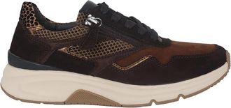 Gabor Rollingsoft Lage Sneaker - Dames - Sneakers - Bruin - 38 1/2 EU - Leer - Schoenen