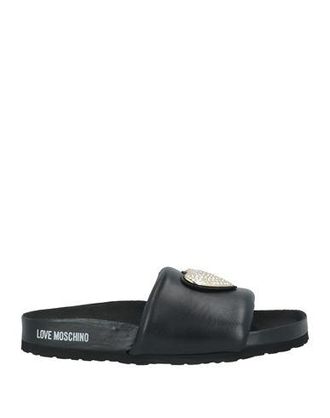 VIP【関税送料無料】希少 MOSCHINO BLACK SANDALS Moschino - Black Leather Velcro Sandals | Childrensalon