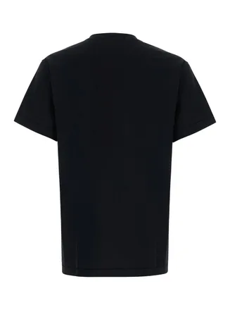 Stone Island Logo-Patch Cotton T-Shirt - Black