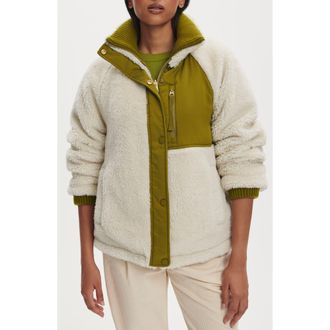 Varley Glover Packable Reversible Jacket in Birch /Bright Moss at Nordstrom, Size X-Large
