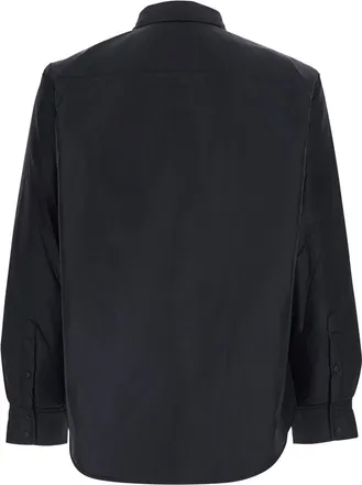 Aspesi Mens Jacket High-Collar Black Tech Fabric Polyamide Coat