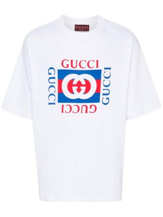 Gucci Interlocking G-print cotton T-shirt - White