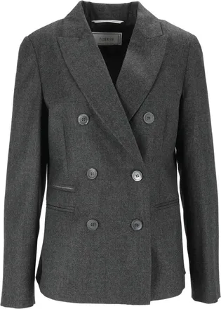 PESERICO Giacca - Dames - Blazers - Grijs - 2XL - Jassen