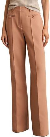 Reiss Abbey Pintuck Pleat Pants in Tan at Nordstrom Rack, Size 4 Us / 8 Uk