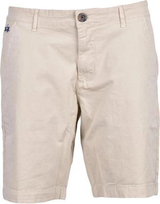La Martina Beige Men Cotton Bermuda Shorts