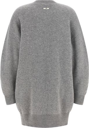 Elisabetta Franchi Wool Cashmere Knit Dress - Gray