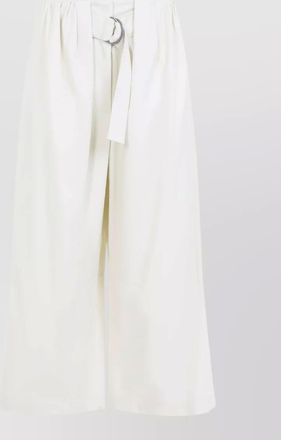 Loewe cropped wide-leg belted knee-length shorts