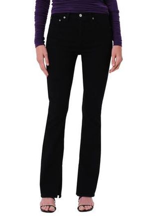 A Gold E Ingram High Waist Split Hem Skinny Jeans in Immersion Black at Nordstrom Rack, Size 24