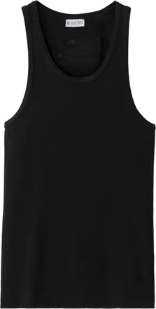 Burberry ribbed-knit vest top - men - Elastane/Cotton - S - Black