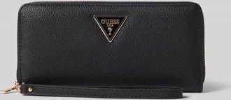 Guess Portemonnaie mit Label-Applikation Modell ECO LAUREL II in Black, Gr&ouml;&szlig;e 1