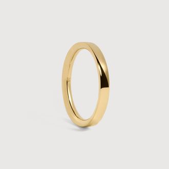 Monica Vinader Gold Essential Stacking Ring