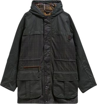 Barbour Durham Wax Jacket - male - Barbour - Light Jackets - Green - XL - Jackets