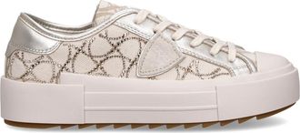 Philippe Model Sneakers Paris Haute Tennis - Dames - Sneakers - Beige - 39 EU - Katoen - Schoenen