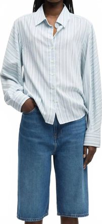 Sams&oslash;e & Sams&oslash;e Sania Shirt In Skywriting Stripe