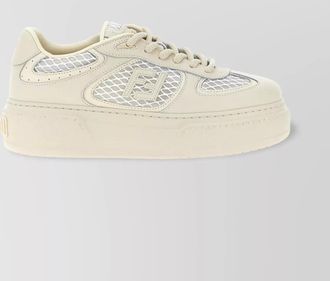 Fendi mesh panel platform sole sneakers