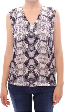ARZU KAPROL Zijden Blouse - Dames - Tops zonder mouwen - Veelkleurig - S - Tops