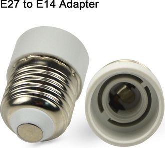 Trade Shop 10 Pcs. E27 A E14 Adaptador Portal&aacute;mparas E14 A E27 /gu10/b22 -e27 A E14
