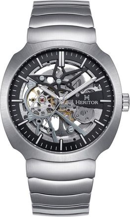 Heritor Magnus Automatic Black Dial Mens Watch HERHS4101