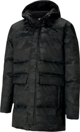 Puma Camo Long Down Jacket Black 585502-01