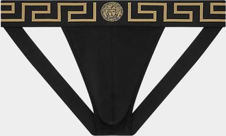 Versace Men & apos;s Medusa Stretch-Cotton Jock Strap