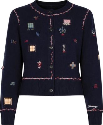 Sea NY Claira Cardigan - Dames - Vesten - Blauw - S - Wol - Truien & Vesten