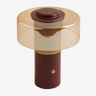 Sklum L&aacute;mpara De Mesa Led Inal&aacute;mbrica En Cristal Y Hierro Elfriede Sklum