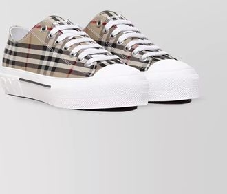 Burberry check canvas low-top sneakers