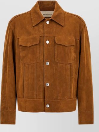 Ami suede trucker jacket