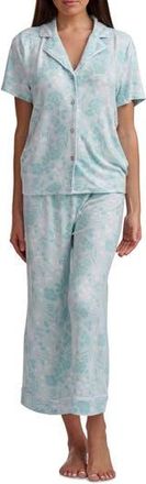 Splendid Notch Collar Crop Pajamas in Shadow Floral at Nordstrom Rack, Size X-Small