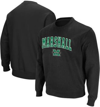 Colosseum Mens Colosseum Black Marshall Thundering Herd Arch & Logo Tackle Twill Pullover Sweatshirt at Nordstrom, Size Medium