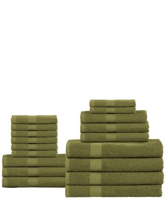 Superior Eco-Friendly Assorted 18Pc Cotton Towel Set